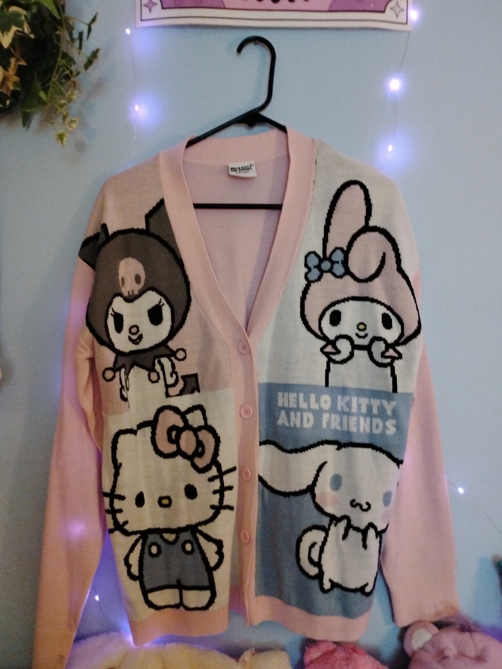Sanrio Pink Hello Kitty & Friends Character Cardigan